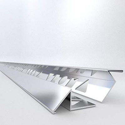 La teja de aluminio del borde del cuadrado de la teja del triángulo del ajuste de aluminio de la esquina arregla el ajuste de la teja de Chrome