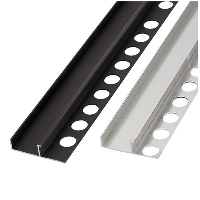 Ajuste de aluminio de aluminio los 2.5m del borde del paso del tablero que bordea del perfil de la protuberancia