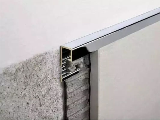El acabamiento del metal del ajuste del borde de la teja de la aleación de aluminio pela la decoración de la teja de la pared