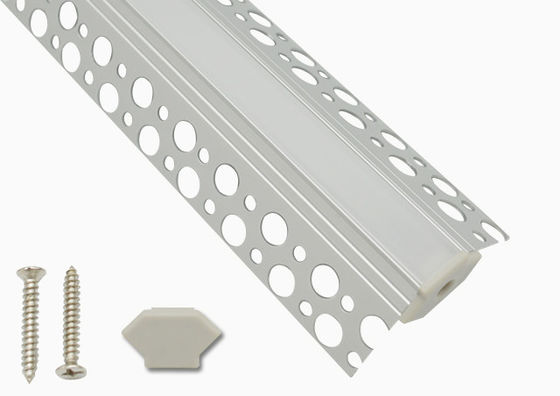 Perfil de aluminio ahuecado del LED para la iluminación de tiras llevada con el resorte