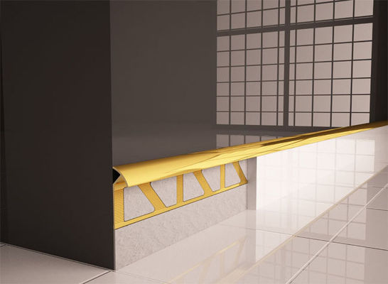 Tira de ajuste de aluminio del metal de la tira de transición de la baldosa cerámica los 2.5m