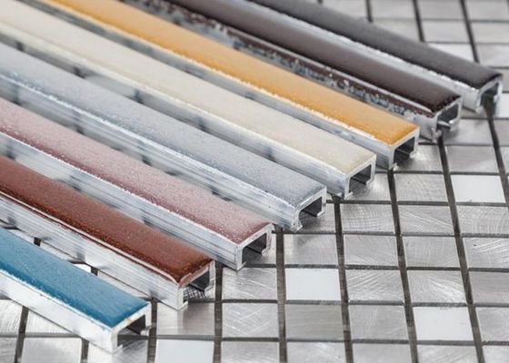 Aduana de acabado de la fábrica del ajuste del perfil de la baldosa cerámica del borde de aluminio de la esquina
