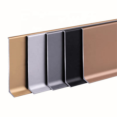 Tablero que bordea de aluminio del metal del perfil 2m m de la pared que bordea