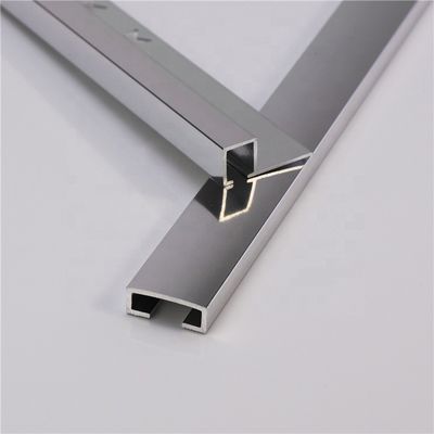 el ajuste de aluminio de la teja de 25m m pulió el ajuste de la esquina de aluminio de la teja