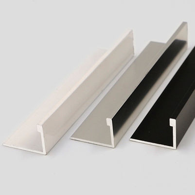 Perfil de aluminio 6063 de la teja del SGS 6m m de la electroforesis de aluminio del ajuste
