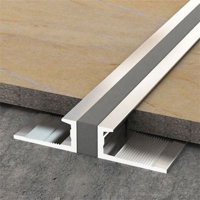 Junta de aluminio anodizada del movimiento de 15m m para los pisos de piedra