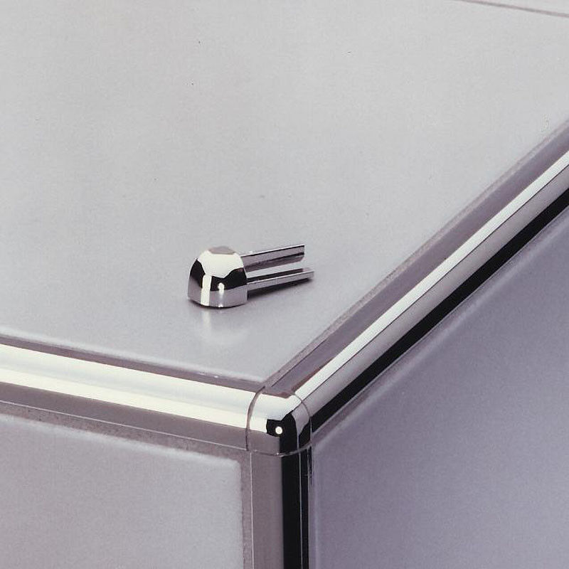 Ajuste blanco del metal de la teja del cuarto de baño de la teja del ajuste del cuadrado del borde del ajuste de aluminio de la teja
