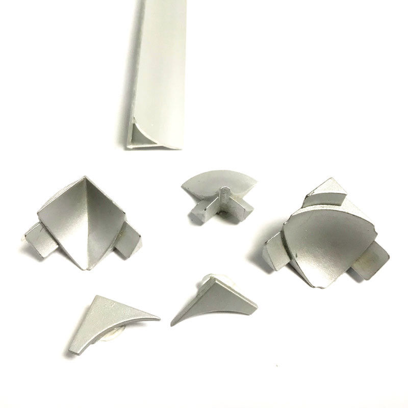 Ajuste anodizado ajuste de aluminio del borde de la teja del cuarto de baño de la teja del borde del cuadrado del metal
