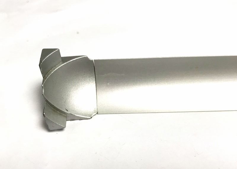 Ajuste anodizado ajuste de aluminio del borde de la teja del cuarto de baño de la teja del borde del cuadrado del metal
