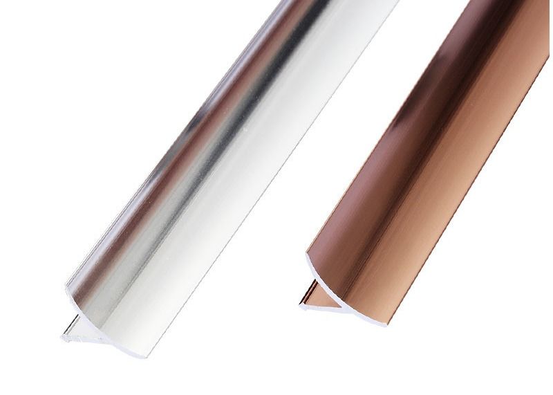 Ajuste anodizado ajuste de aluminio del borde de la teja del cuarto de baño de la teja del borde del cuadrado del metal