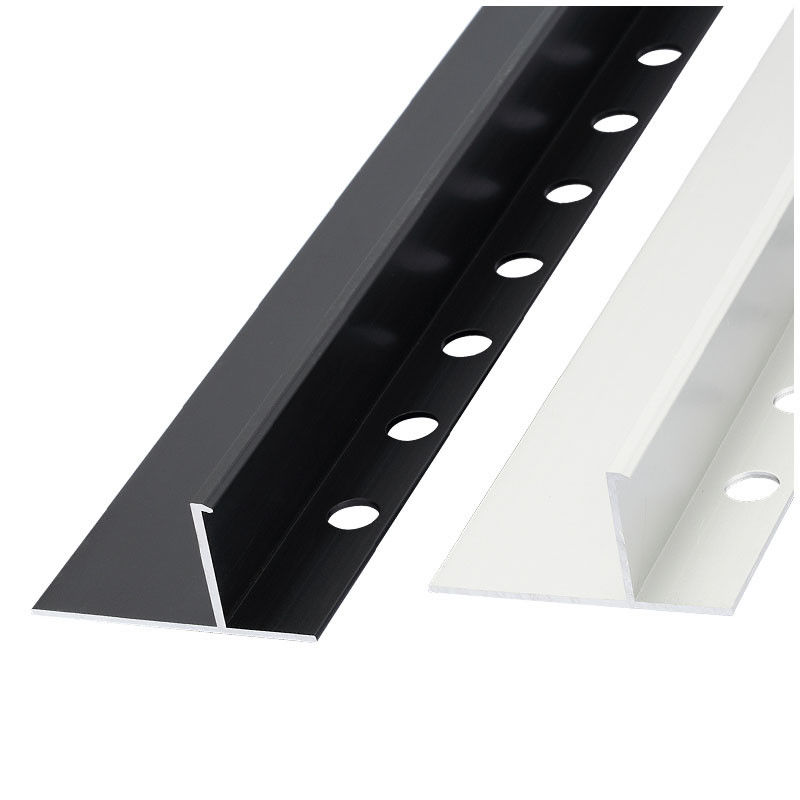 Borde Bullnose del metal de la teja de la ducha del ajuste de la teja del borde de la teja del ajuste de los perfiles del tablero de aluminio del skiritng