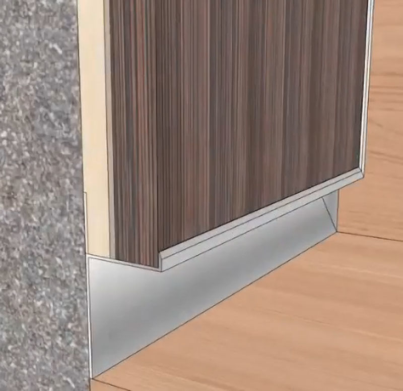Perfil de aluminio pulido de anodización para las tejas de la pared que arreglan aduana