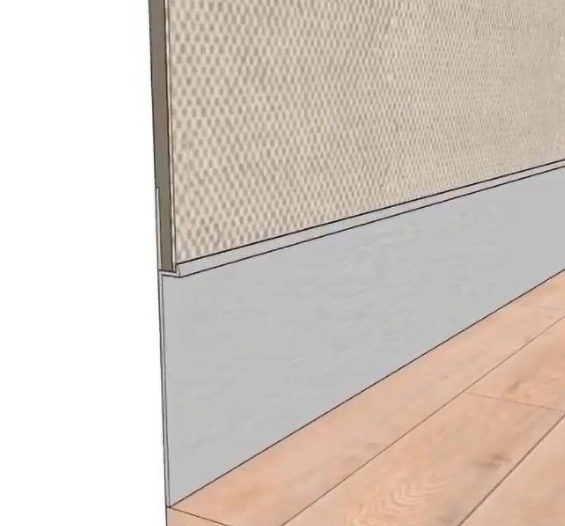Las escaleras de aluminio pulidas protector del tablero que bordea de la pared afilan el ajuste
