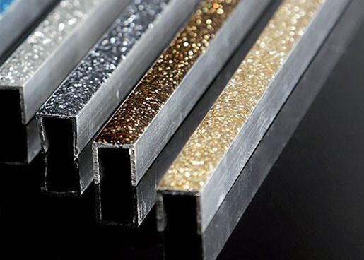 Ajuste de aluminio anodizado de la teja
