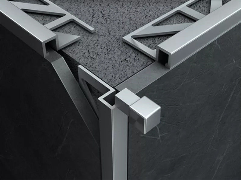 Tiras de borde de aluminio del ajuste de la teja de la esquina del perfil para la cocina