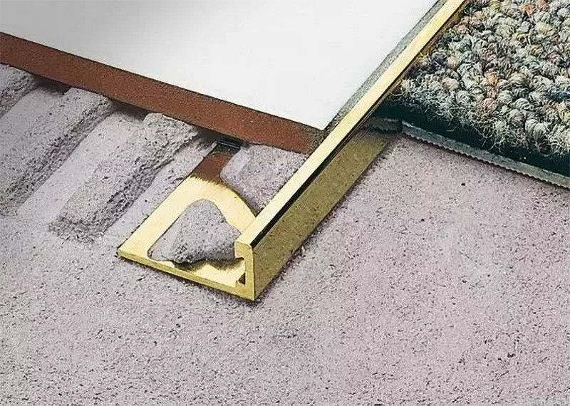 Tiras de borde de aluminio del ajuste de la teja de la esquina del perfil para la cocina