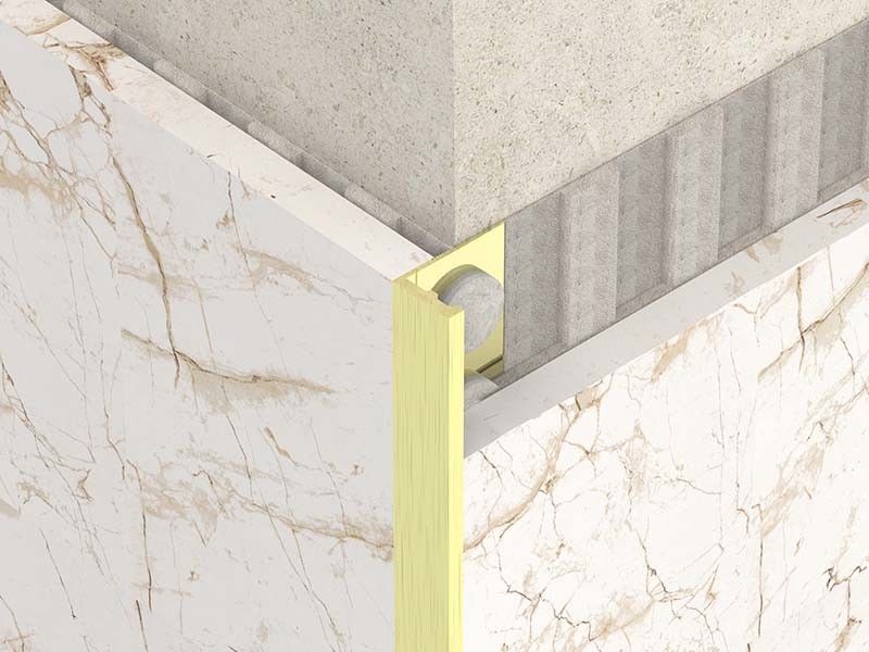 ajuste Bullnose de acero inoxidable cepillado el 1.8m del borde de la frontera del metal del ajuste del ángulo