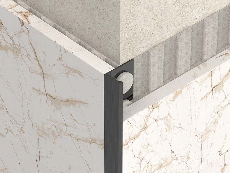 ajuste Bullnose de acero inoxidable cepillado el 1.8m del borde de la frontera del metal del ajuste del ángulo