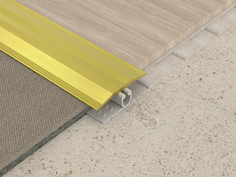 La tira de transición de aluminio de la decoración de madera del piso T formó el metal