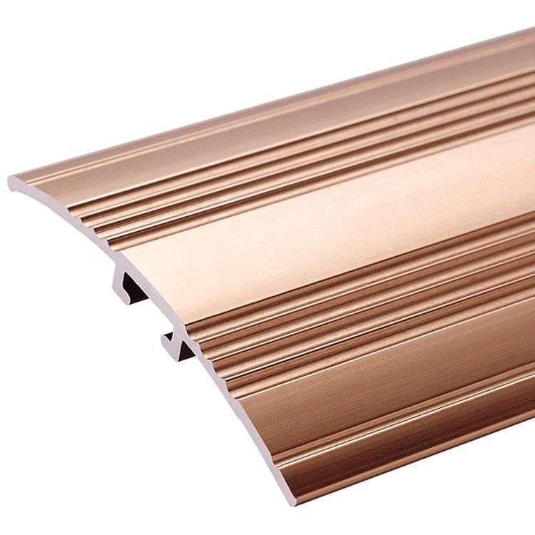 Tira de transición de aluminio metálica para el borde de madera de la teja