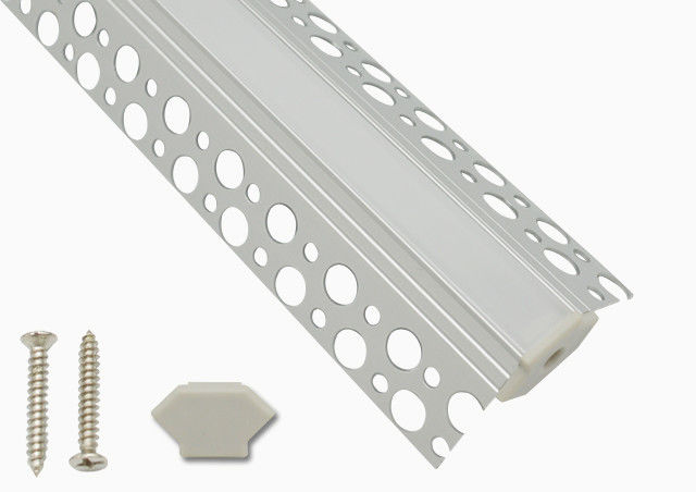 Perfil de aluminio ahuecado del LED para la iluminación de tiras llevada con el resorte