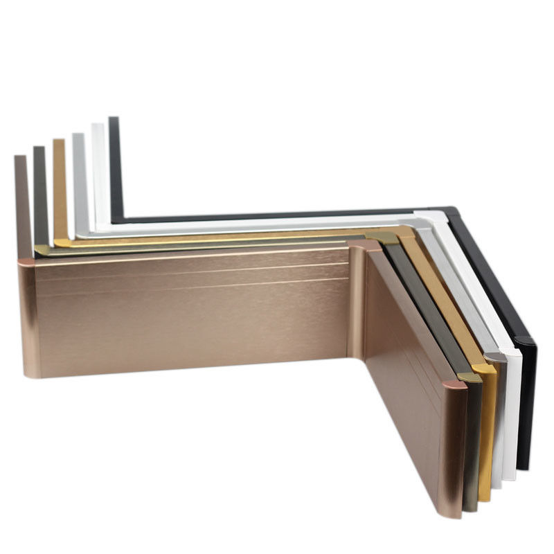 Rodapié decorativo de la pared del piso de aluminio del tablero que bordea de la cocina de la prenda impermeable
