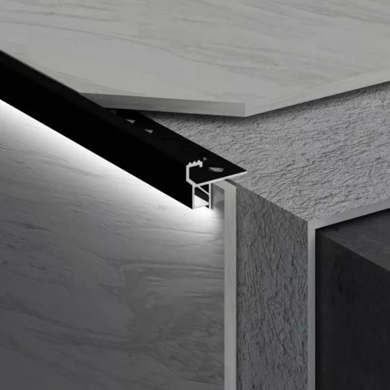 Tiras de ajuste del borde de la esquina de la teja del perfil de la protuberancia de la aleación de aluminio