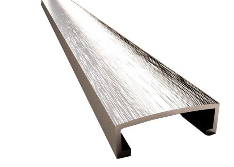 Perfil de aluminio de aluminio de la teja del metal del ajuste de la baldosa cerámica de la protección de borde de la forma del diseño lujoso al por mayor U