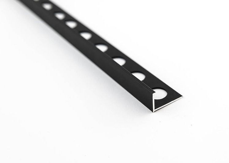 L forma la línea divisoria matálica-cerámica de aluminio del piso de Ridge Trims Profil Manufactures Aluminium del borde de la teja