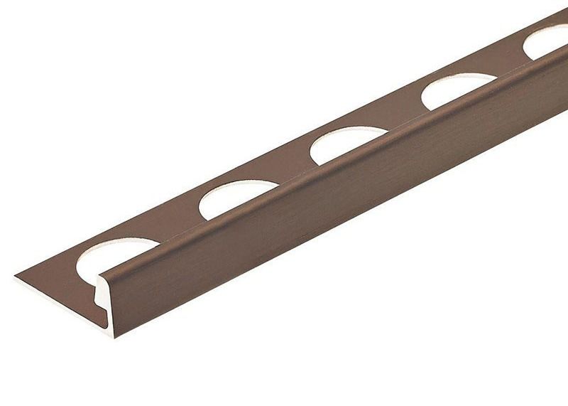 L forma la línea divisoria matálica-cerámica de aluminio del piso de Ridge Trims Profil Manufactures Aluminium del borde de la teja