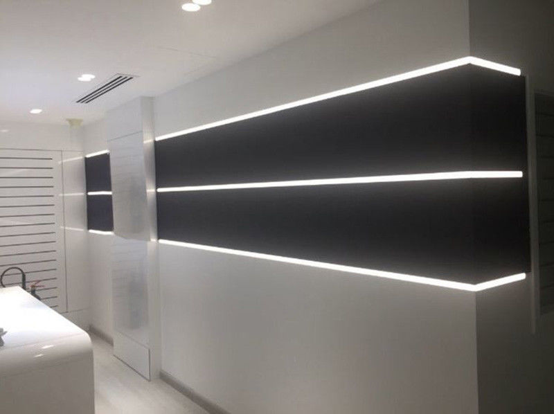 Perfiles de aluminio pulidos de los 2m LED para el gabinete de vidrio de los muebles