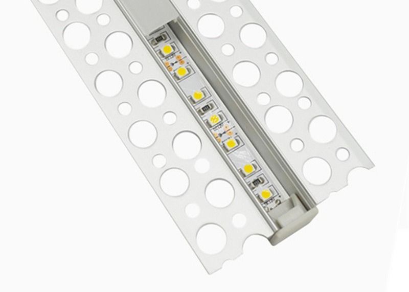 Perfiles de aluminio pulidos de los 2m LED para el gabinete de vidrio de los muebles
