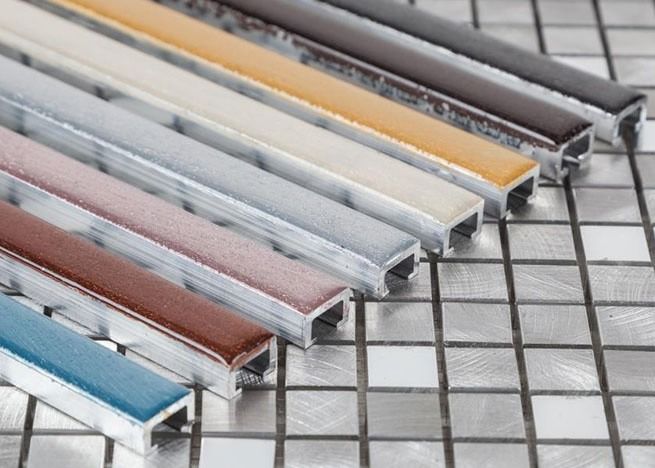 Aduana de acabado de la fábrica del ajuste del perfil de la baldosa cerámica del borde de aluminio de la esquina