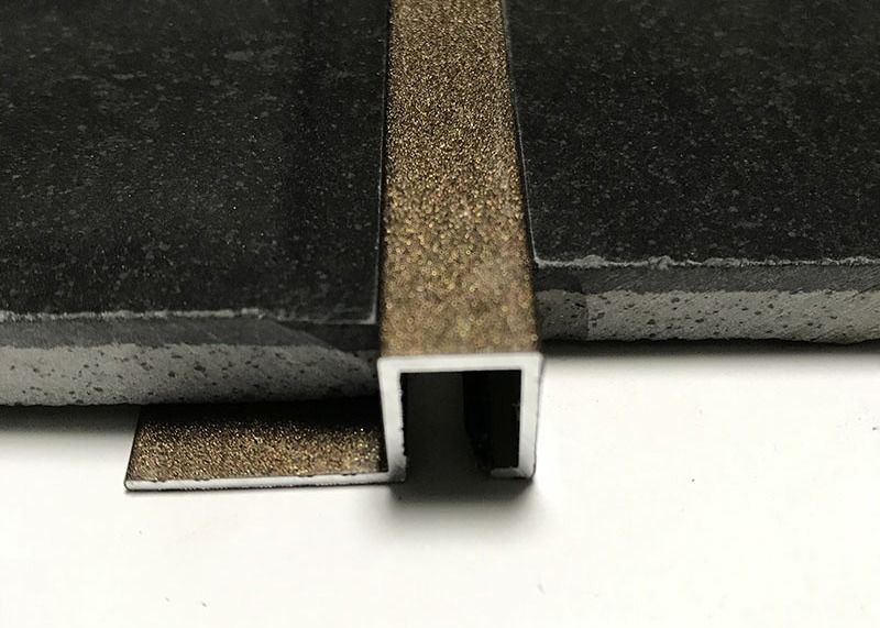 La esquina de cerámica de la teja del borde de aluminio de la esquina teja la decoración de aluminio del ajuste de la baldosa cerámica del perfil