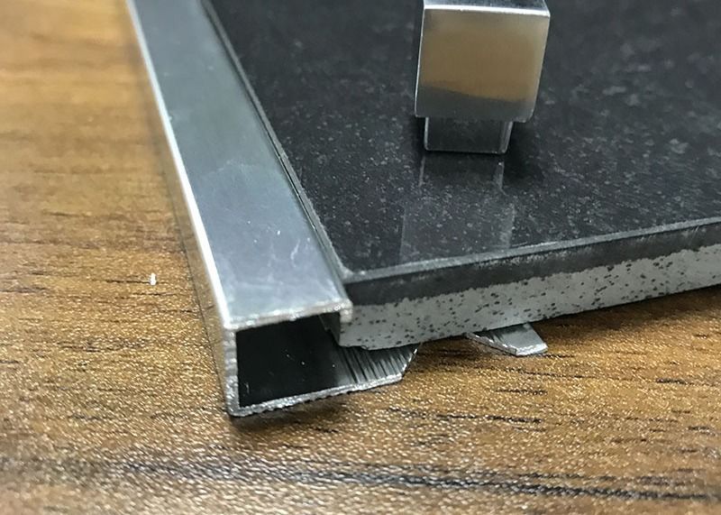La esquina de cerámica de la teja del borde de aluminio de la esquina teja la decoración de aluminio del ajuste de la baldosa cerámica del perfil
