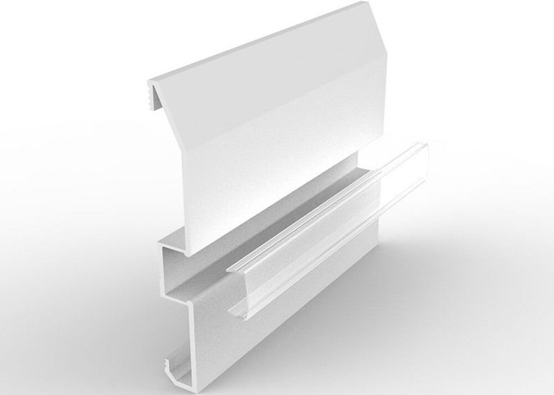 La electroforesis llevó los perfiles de aluminio de la protuberancia para la tira llevada 10m m