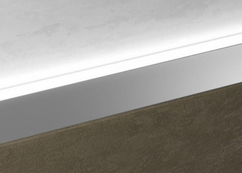 Piso de aluminio de la cocina del rodapié que bordea el piso de aluminio de los muebles de los perfiles del LED