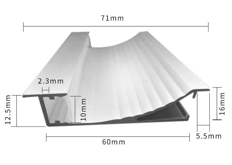 La electroforesis LED de aluminio perfila al tablero que bordea de aluminio 80m m