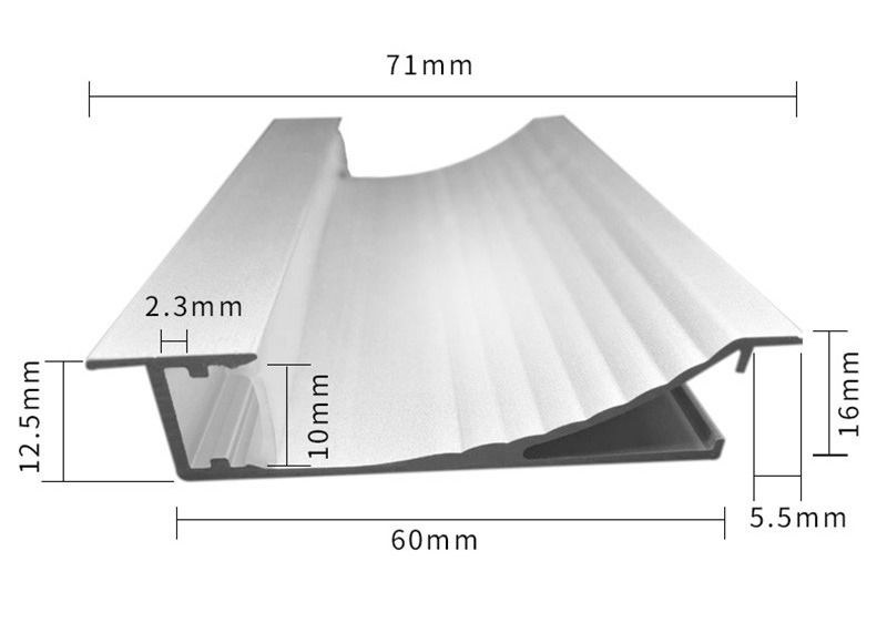 decoración casera del perfil del 1.8m del rodapié de aluminio de la esquina de la luz