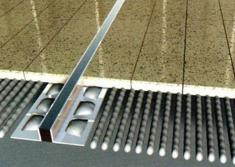 Junta de aluminio de cerámica del movimiento del suelo 10m m para los pisos de piedra