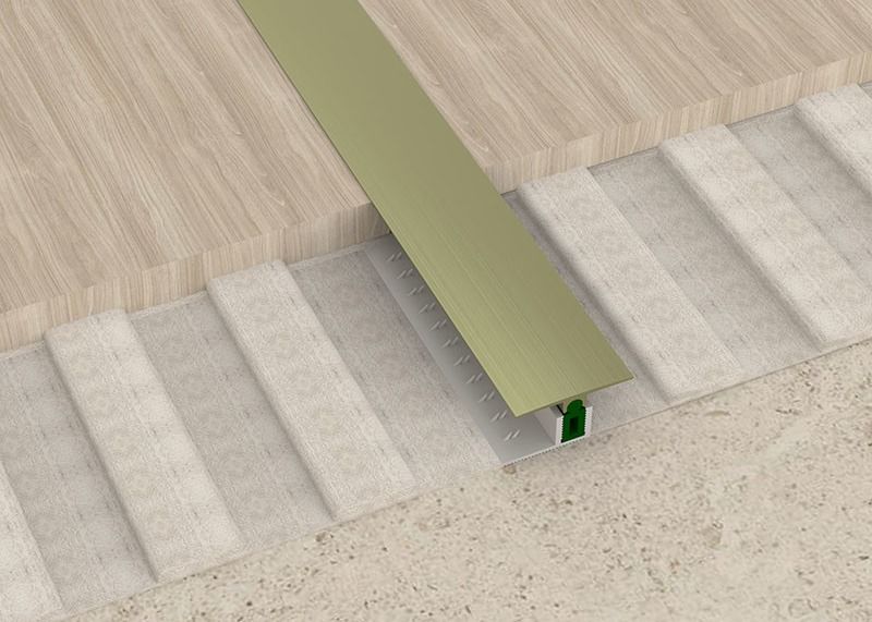 T forma las tiras de transición de aluminio del metal para la teja de mosaico