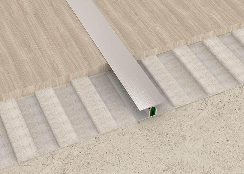 T forma las tiras de transición de aluminio del metal para la teja de mosaico