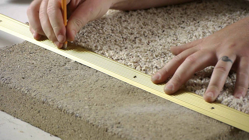 Tiras que acodan del ajuste de aluminio de la alfombra de la electroforesis para el piso