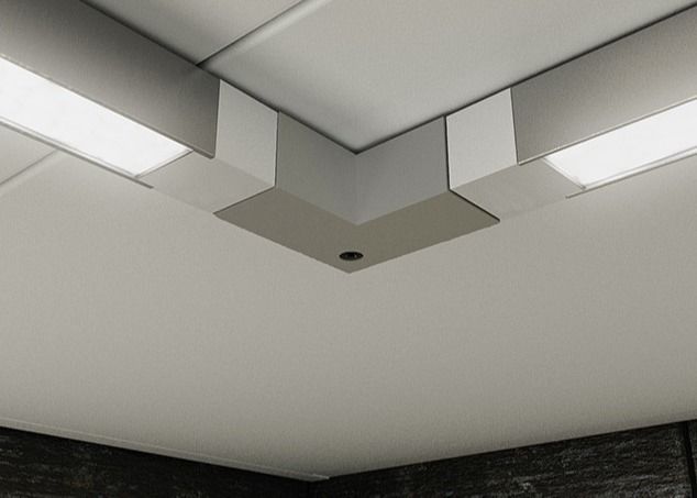 Perfil de aluminio de la electroforesis para la tira llevada el 1.8m