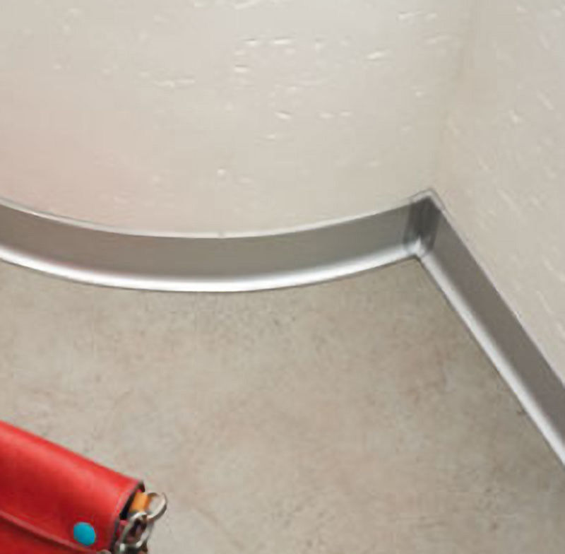 Tablero que bordea curvado 60m m de aluminio auto-adhesivo de Coved del metal del perfil que bordea