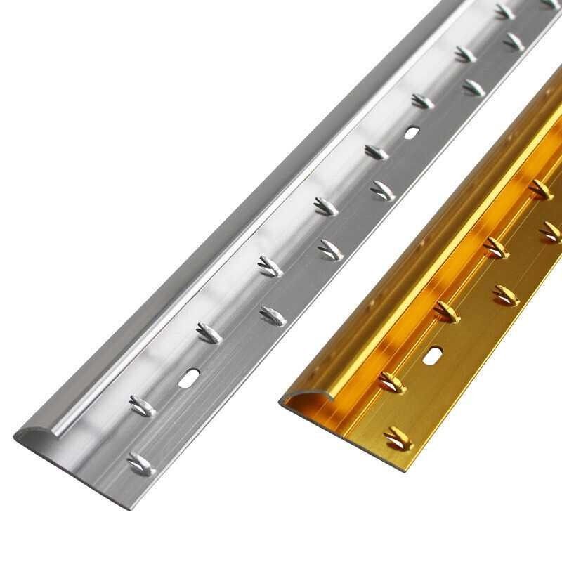 Umbral de aluminio de la puerta de tira de transición del ajuste 10m m del borde de la alfombra del metal