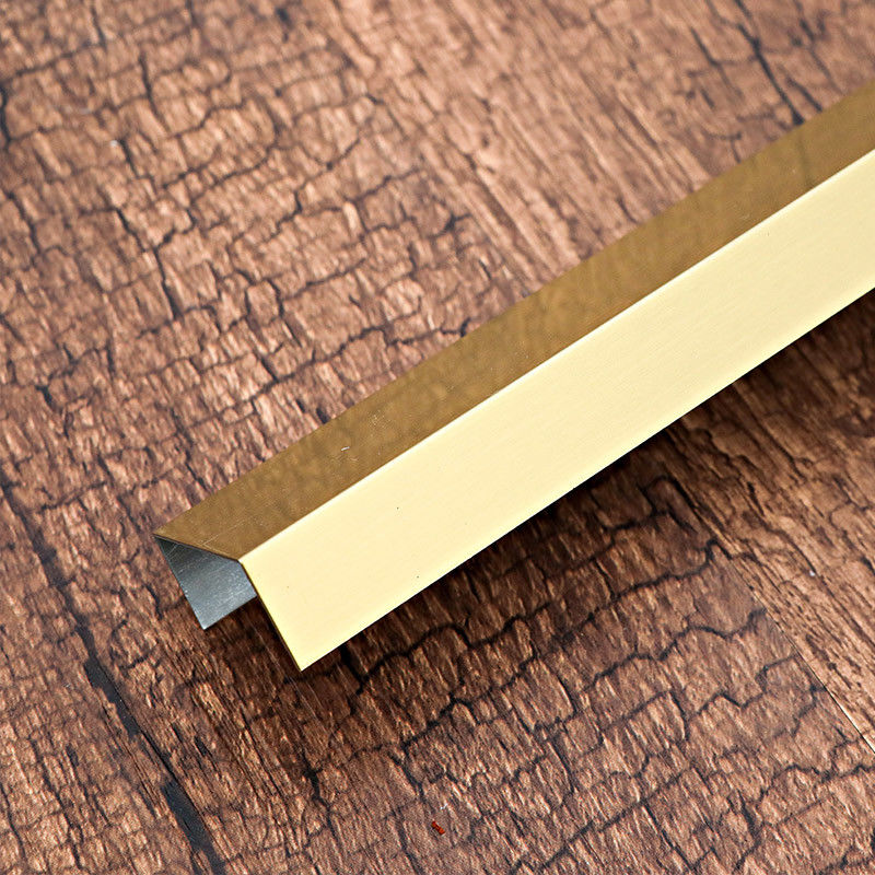 Tiras de ajuste de aluminio de oro de la teja del metal del ajuste del borde de la teja del cuarto de baño del canal U 15m m