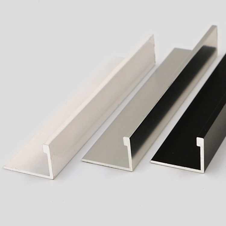 Perfil de aluminio 6063 de la teja del SGS 6m m de la electroforesis de aluminio del ajuste