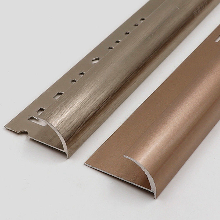 Perfil de aluminio 6063 de la teja del SGS 6m m de la electroforesis de aluminio del ajuste