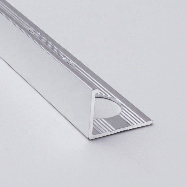 aluminio del ajuste de la teja del borde del cuadrado de Chrome del cinc de los 2.7m